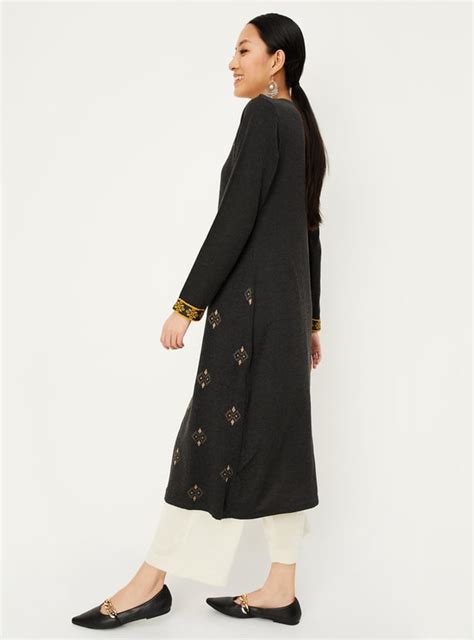 Buy Women Jacquard Winter Layered Kurta Online at just Rs. 1499.0 ...