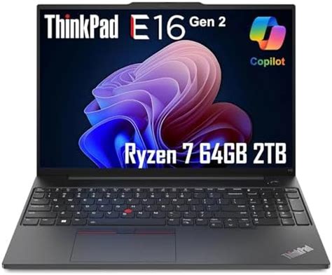 Lenovo ThinkPad E16 Gen 2 Business Laptop (16" FHD+ Anti-Glare, AMD ...
