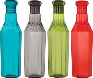 GALOOF Plastic Water Fridge Bottle / Crystal Clear Design With Diamond ...