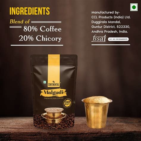Get Malgudi Filter Coffee Powder 80:20 Online – Continental Coffee