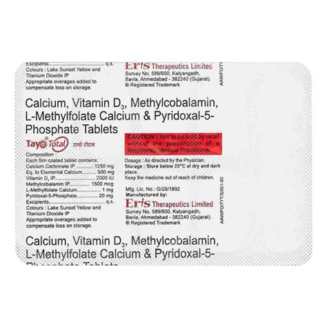 Buy Tayo Total Tablet online | Uses, Side Effects, Price and ...