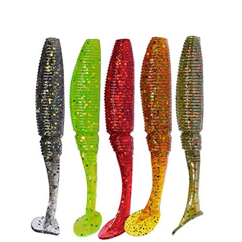 Generic grey : top quty small T tail soft bait 75mm 3.5g false bait ...