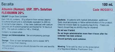 Flexbumin 20 % Infusion (100): Uses, Side Effects, Price & Dosage ...