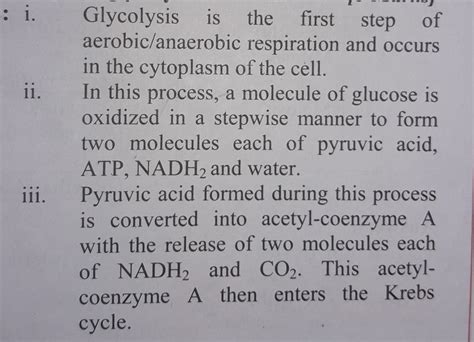 Define Glycolysis. Where does it takes place? Write various steps of ...