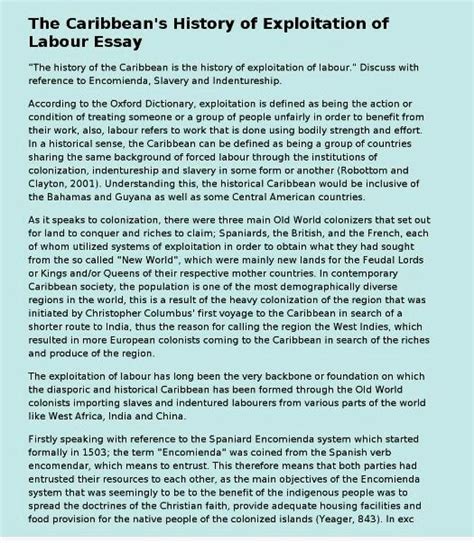 write a essay in 400 to 500 words about exploitation of labour - Brainly.in