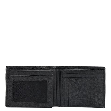 Black Bifold Leather Mens Wallet – Da Milano