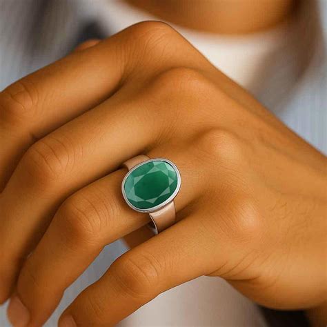 Buy Emerald Ring For Men Online at Best Price - MyRatna