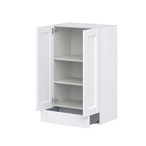 Dahlia Bright White Shaker Assembled Wall Cabinet with a Door and a 5 ...