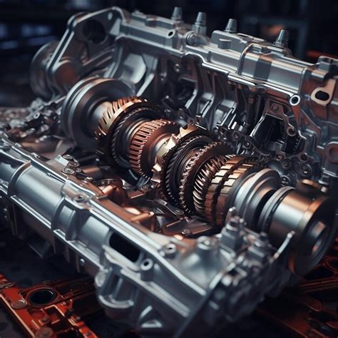Metallic background of car automotive transmission | Premium AI ...