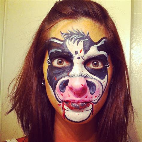 Cow Face Painting at PaintingValley.com | Explore collection of Cow ...