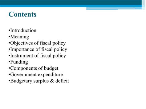 Fiscalpolicy | PPTX