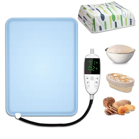 NEAMVCT Bread Proofer Warming Mat with Heat Shield, Sourdough Dough ...