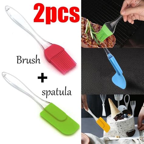 Pastry Brush Silicone, Grill Oiled Cooking Brush, Heat Resistant Oil ...