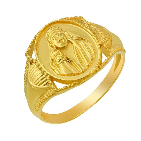 Missmister Pack Of 12 Gold Plated Shirdi Sai Baba Finger Ring Women Me ...