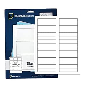 File Folder Labels, Permanent Adhesive 2/3" x 3-7/16", Laser or Inkjet ...