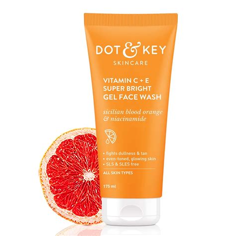 DOT & KEY Vitamin C + E Super Bright Gel Face Wash For Glowing And ...