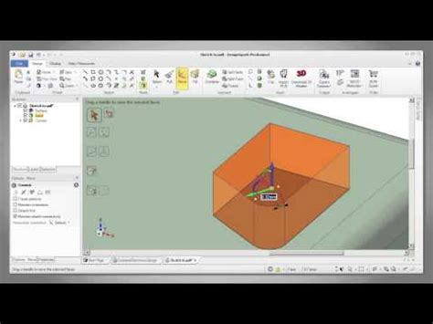 DesignSpark Mechanical - Basics - 5b. - The Move Tool - Compare pull ...