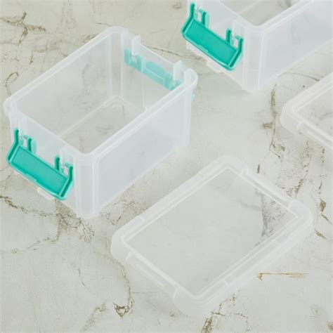 Buy Regan Set of 2 Polypropylene Mini Stackable Latch Boxes from Home ...