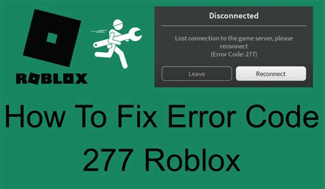 Image result for Disconnected Error Code 277 Lost Connection