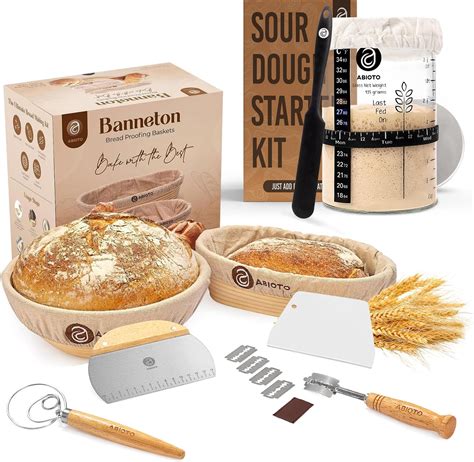 Amazon.com: Sourdough Bread Baking Supplies and Starter Kit - Ultimate ...