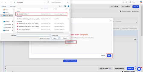 How to upload/Import Quotation file/ Image, using AI on web - General ...