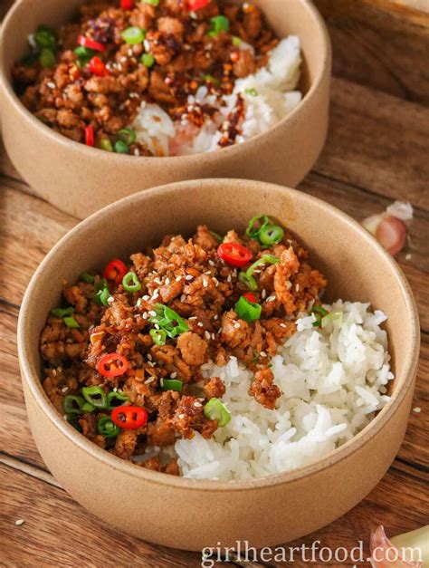 Ground Turkey Rice Bowls | Girl Heart Food®