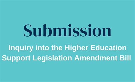Response to the inquiry into the Higher Education Support Legislation ...