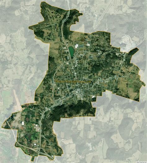 Map of Livingston town, Tennessee - Thong Thai Real
