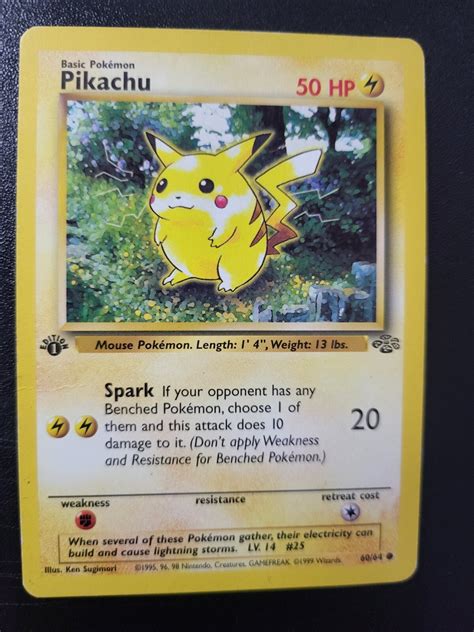 1996 Pikachu 1st edition Pokemon Card | eBay