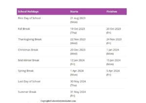Canyons School District Holidays Calendar 2023-2024 School District ...