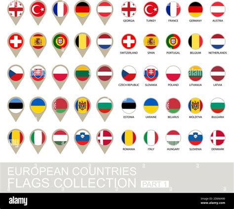 European Countries Flags Collection, Part 1 , 2 version Stock Vector Image & Art - Alamy