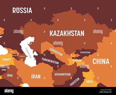 Central Asia Political Map