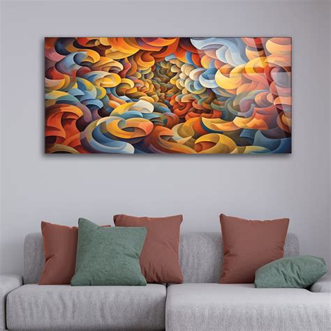Circular Spectrum: Radiant Glass Abstract Art – thedecorark