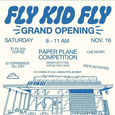 Fly Kid Fly coffee shop grand opening in The Bowl Nov. 16: coffee deals ...