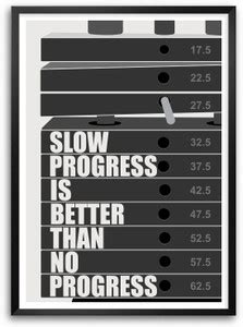 Lab No.4 Slow Progress is Better Than No Progress Gym Motivational ...