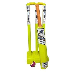 Foricx New Heavy Plastic Stumps Full Cricket Set - 3 Stumps with One ...