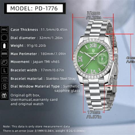 PAGANI DESIGN PD-1776 Luxury Stainless Steel Waterproof Wrist Watch fo ...