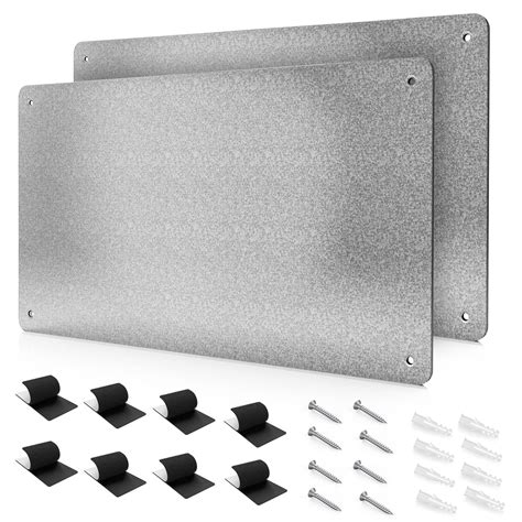 Buy 17.1" x 11.8" 2 Pack Metal Magnetic Board - Magnet Bulletin Board ...