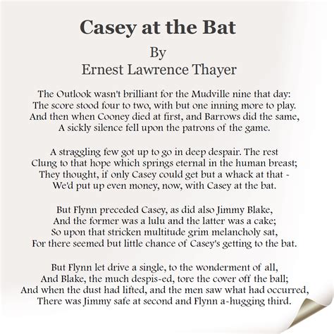 Poem Casey At The Bat