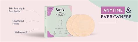 sanfe Flix Cotton Nipple Covers, 10 Breathable Nipple Pasties, No Show ...