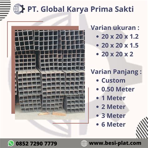 Jual Besi Hollow 20 x 20 x 1.2 x 1 Meter - Kota Tangerang - Global ...