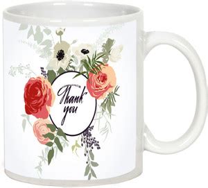 AllUPrints Thank You Gifts Design 21 White Ceramic Coffee Mug Price in ...