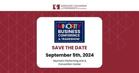 2024 Lafayette Minority Business Conference & Tradeshow, Heymann ...