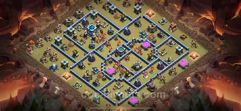 Best Anti 3 Stars War Base TH13 with Link, Anti Everything 2025 - Town ...