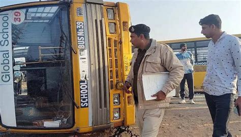6 injured as 2 school buses collide in Rohtak