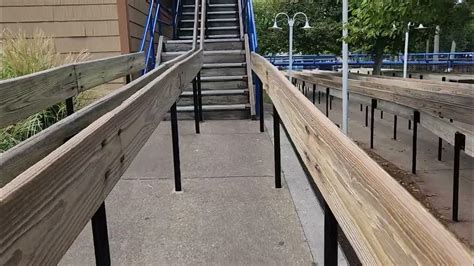 corkscrew queue line walkthrough cedar Point - YouTube