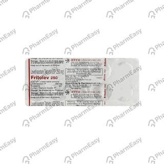 Buy Fritolev 250 MG Tablet (15) Online at Flat 15% OFF | PharmEasy