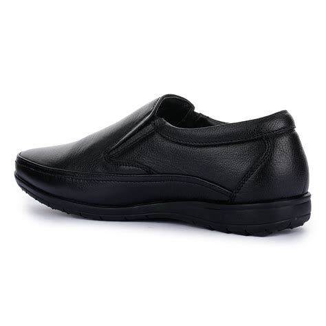 Buy Healers Black Formal Non Lacing Shoes For Men HA1-11 By Liberty