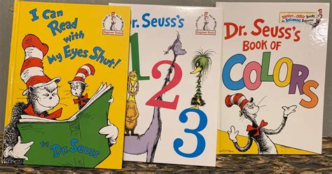 SET of 3 Dr. Seuss Books FIRST Edition Book of Colors & FIRST Edition 1 ...