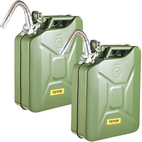 VEVOR Jerry Fuel Can, 5.3 Gallon / 20 L Portable Jerry Gas Can with ...